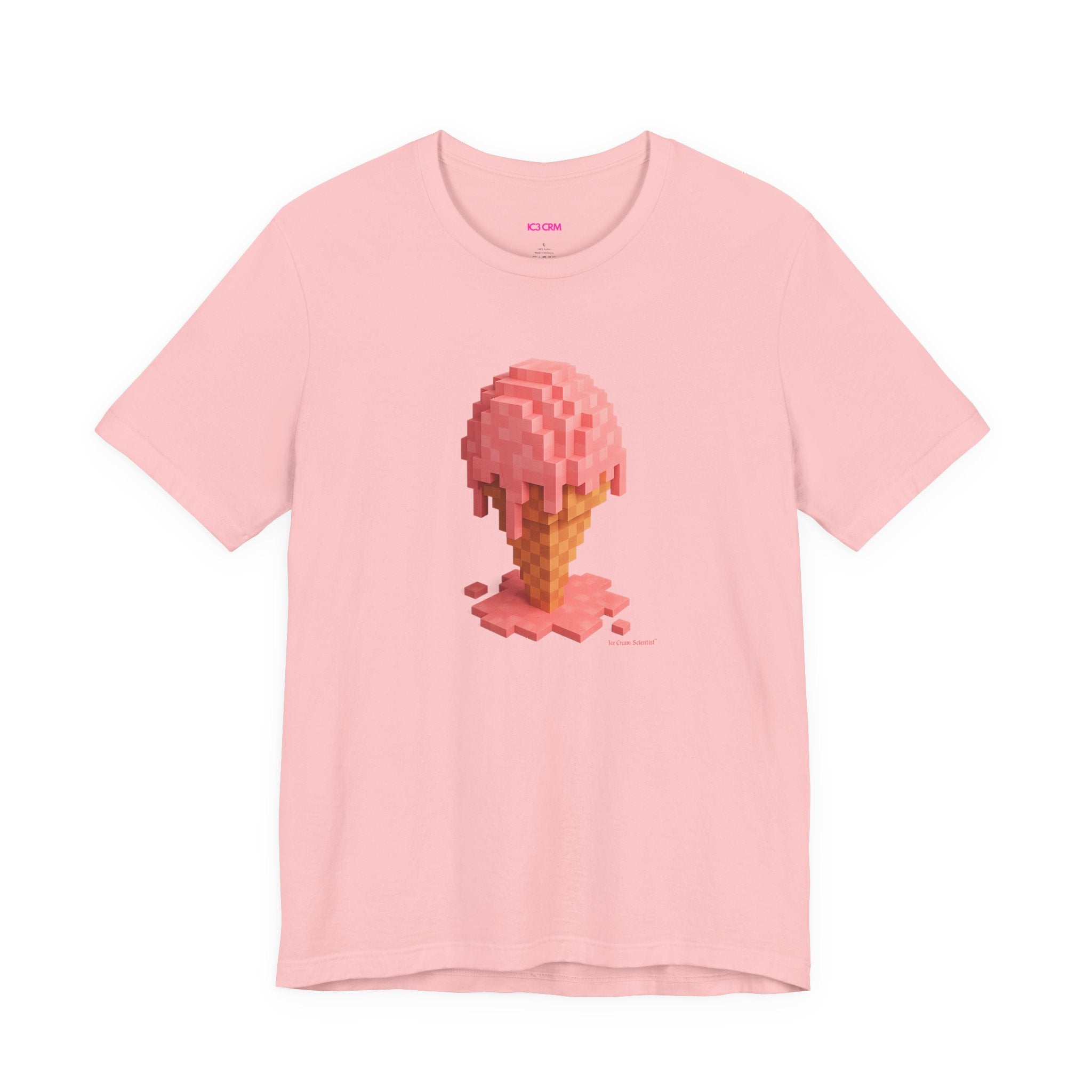 Pink Pixel Tee — Retro Pixel Art Graphic T-Shirt