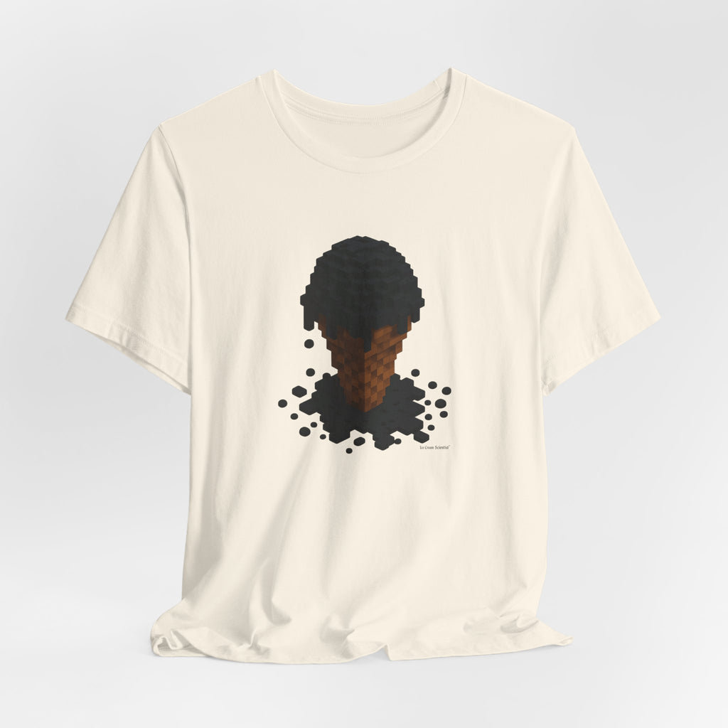 Pixel Meltdown Ice Cream T-Shirt — Surreal Drip Graphic Tee