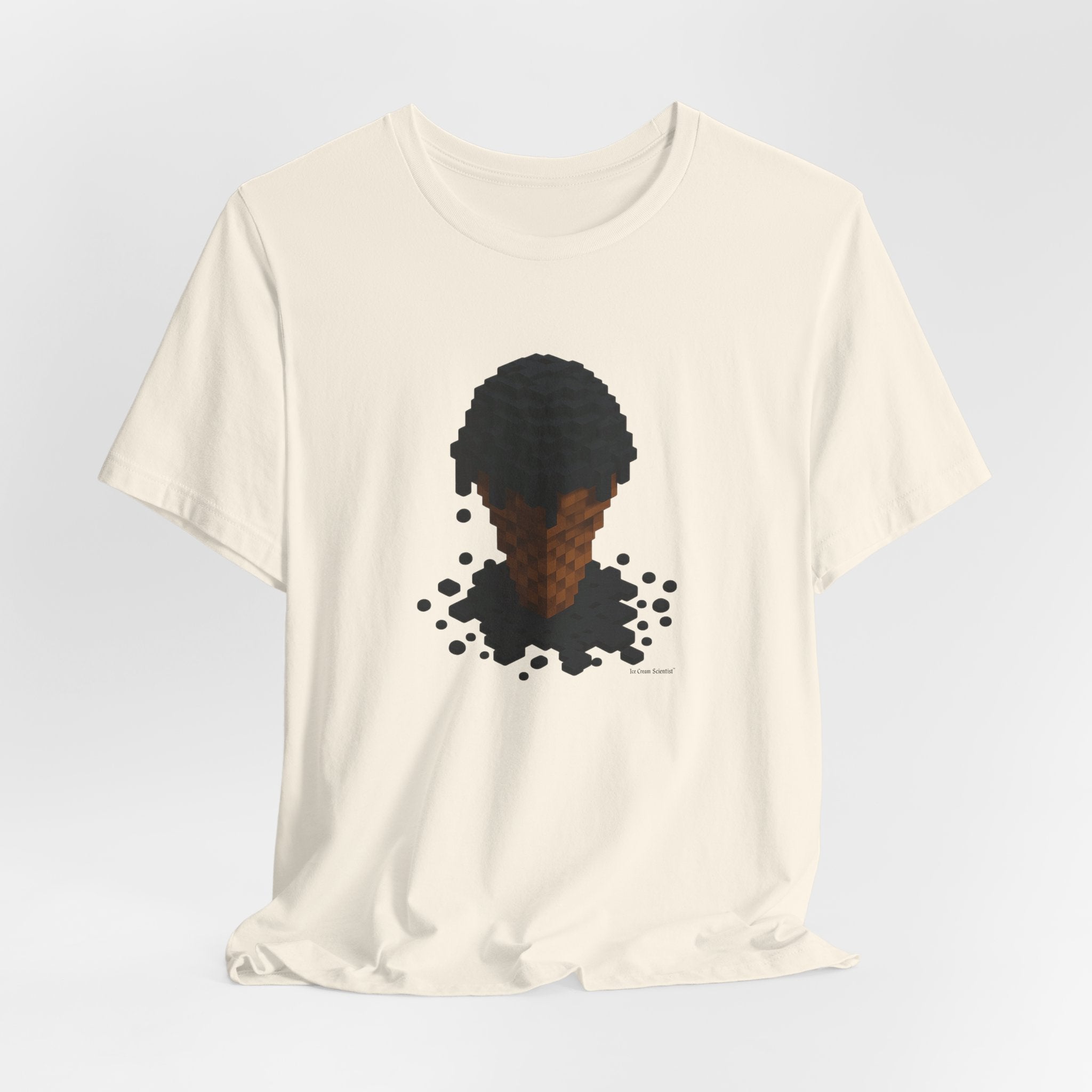 Pixel Meltdown Ice Cream T-Shirt — Surreal Drip Graphic Tee
