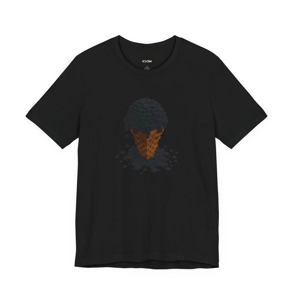 Pixel Meltdown Ice Cream T-Shirt — Surreal Drip Graphic Tee