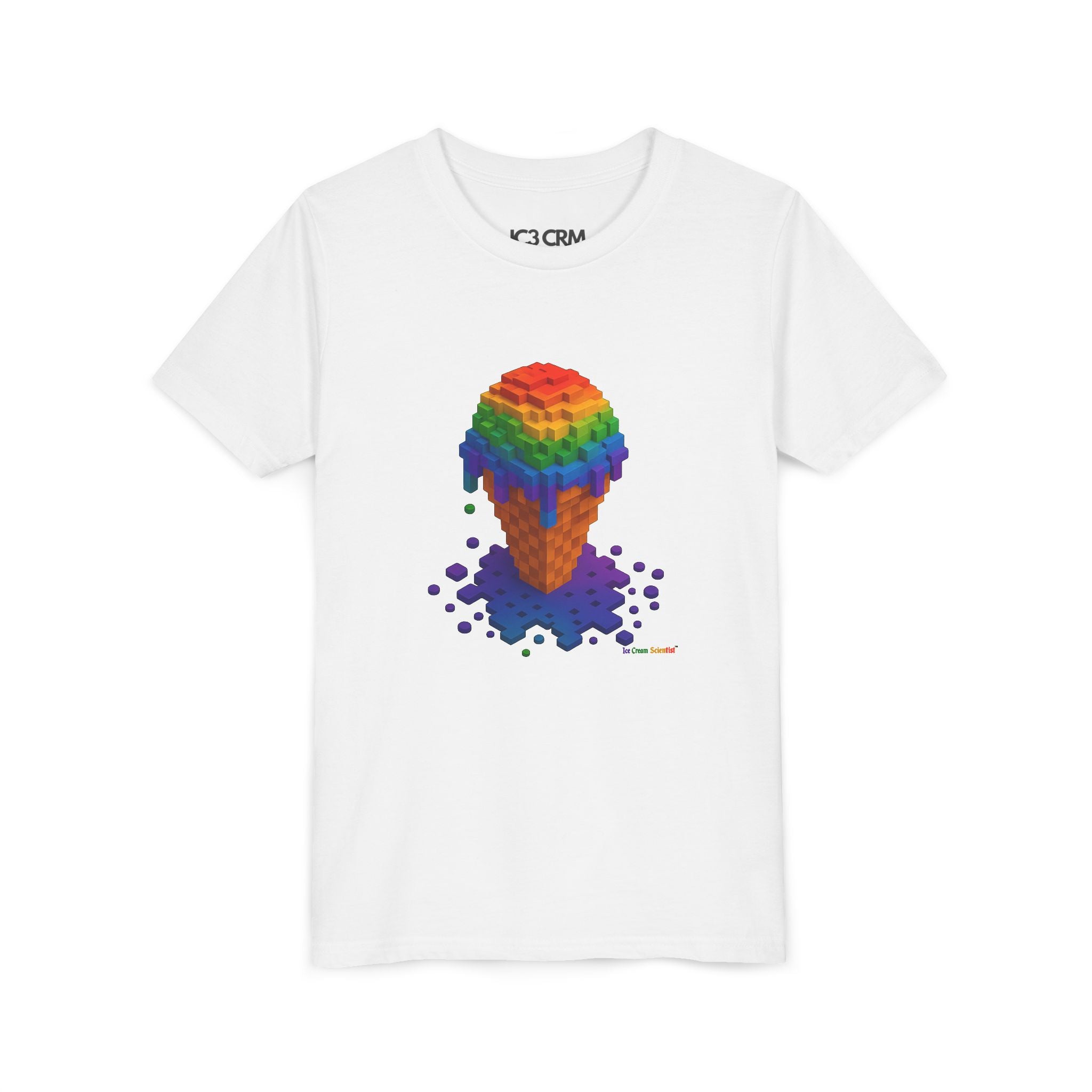 Kids Rainbow Pixel Tee — Colorful Retro Pixel Art Children's T-Shirt