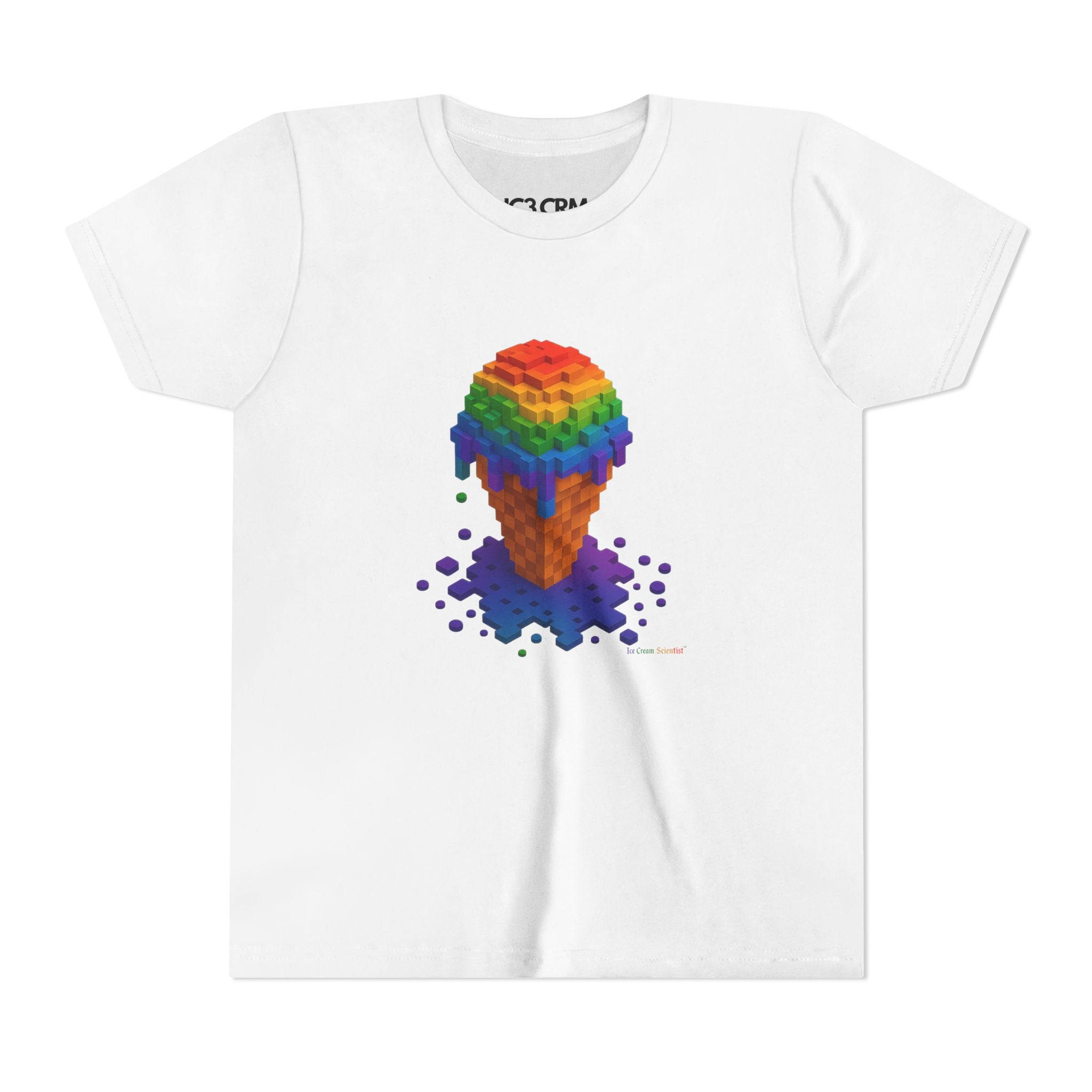 Kids Rainbow Pixel Tee — Colorful Retro Pixel Art Children's T-Shirt