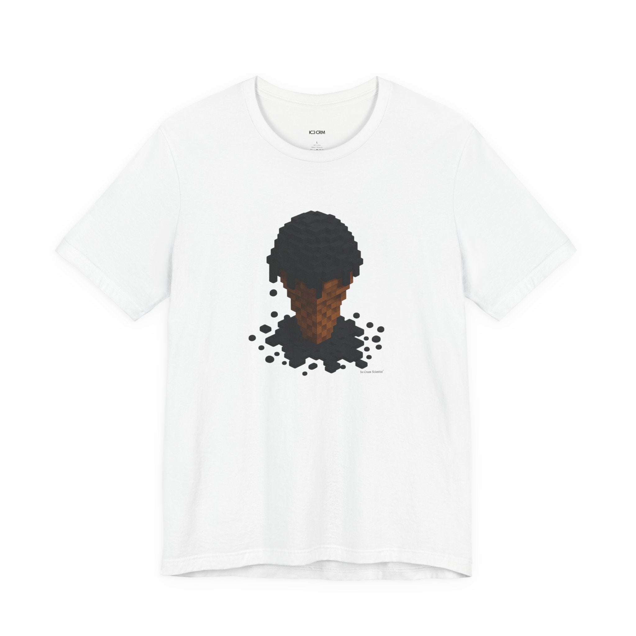 Pixel Meltdown Ice Cream T-Shirt — Surreal Drip Graphic Tee