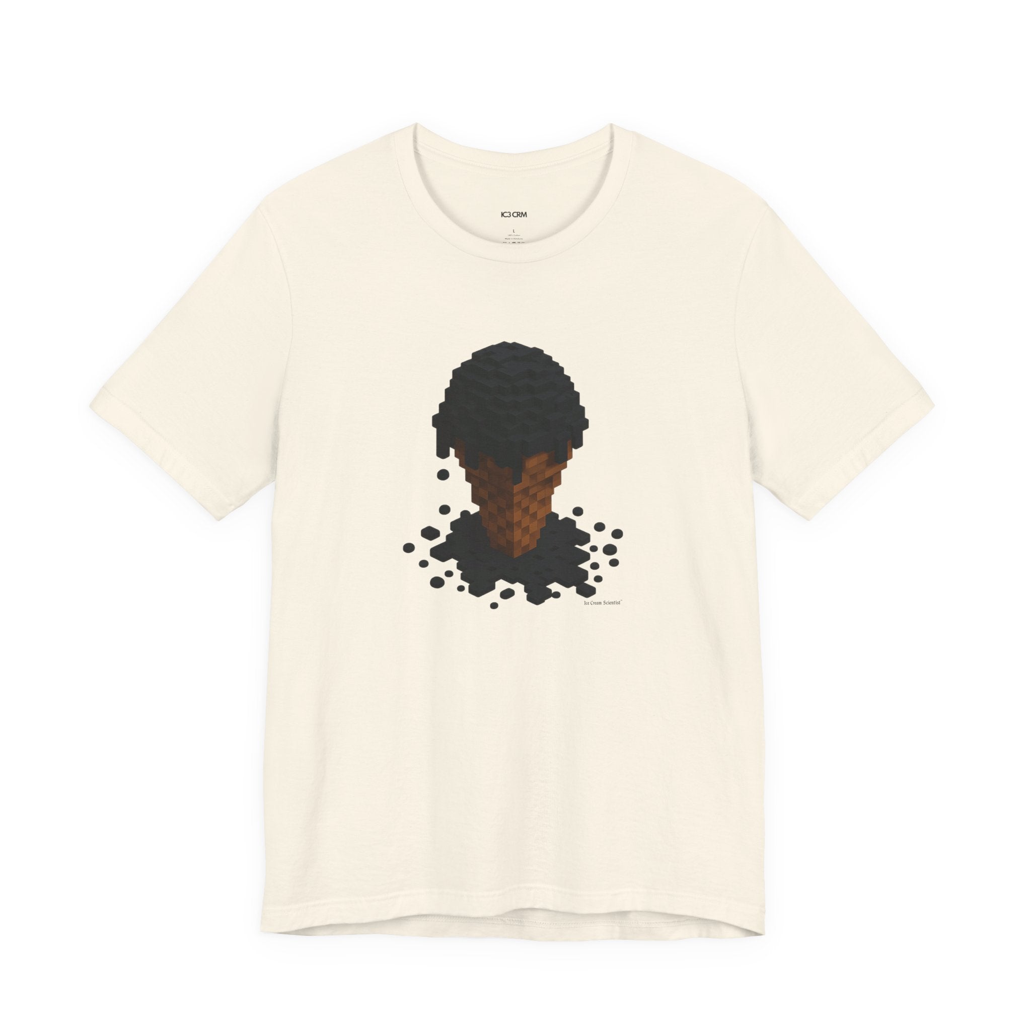Pixel Meltdown Ice Cream T-Shirt — Surreal Drip Graphic Tee