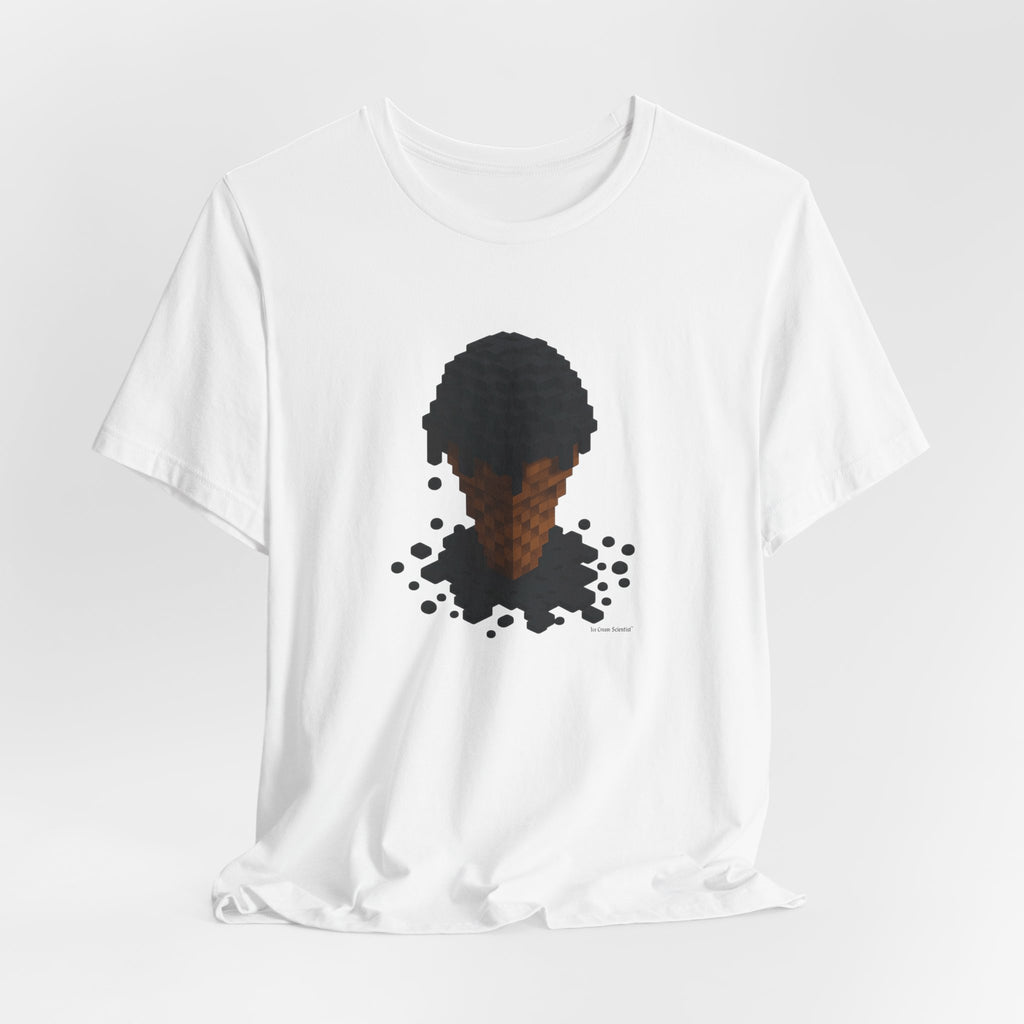 Pixel Meltdown Ice Cream T-Shirt — Surreal Drip Graphic Tee