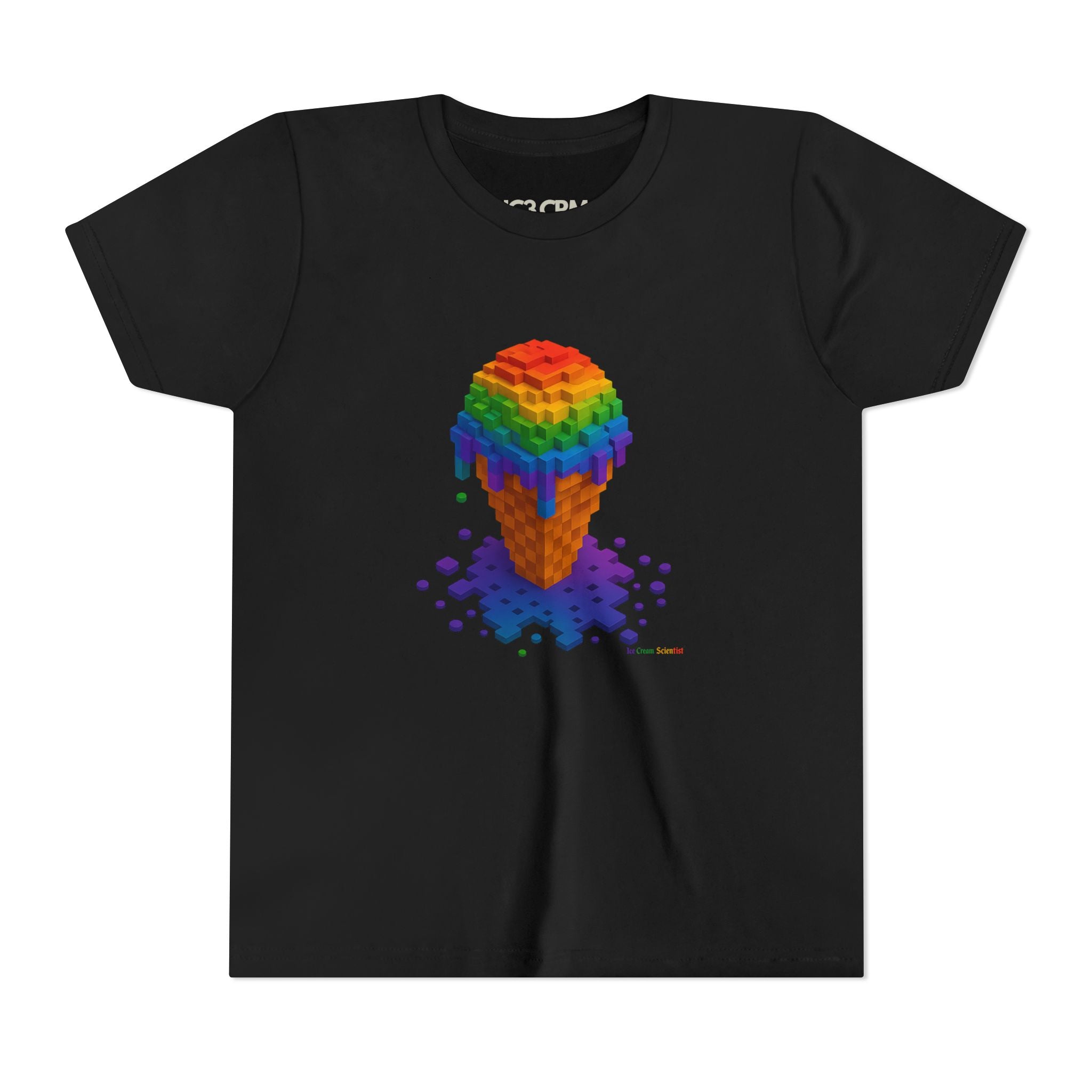 Kids Rainbow Pixel Tee — Colorful Retro Pixel Art Children's T-Shirt