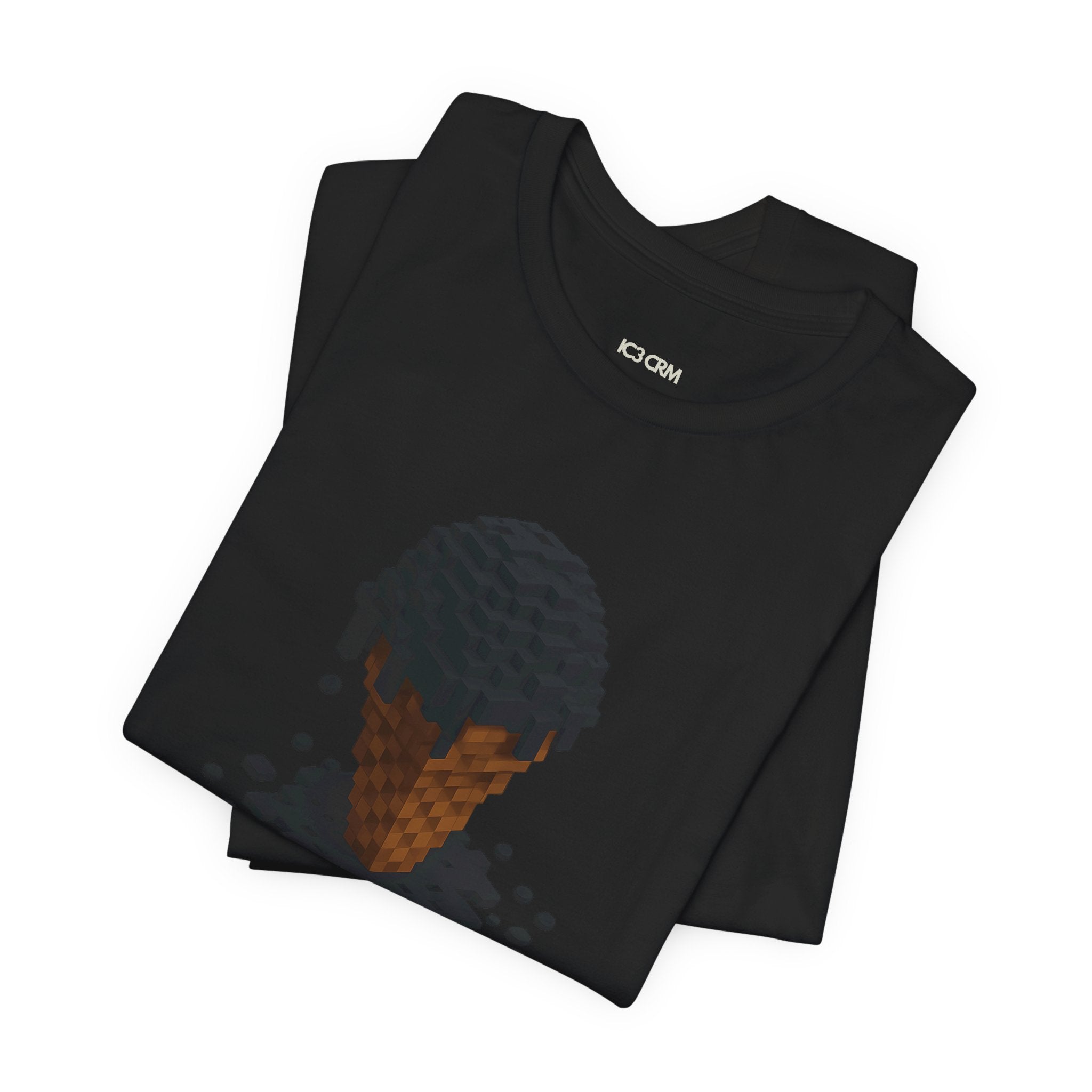 Pixel Meltdown Ice Cream T-Shirt — Surreal Drip Graphic Tee