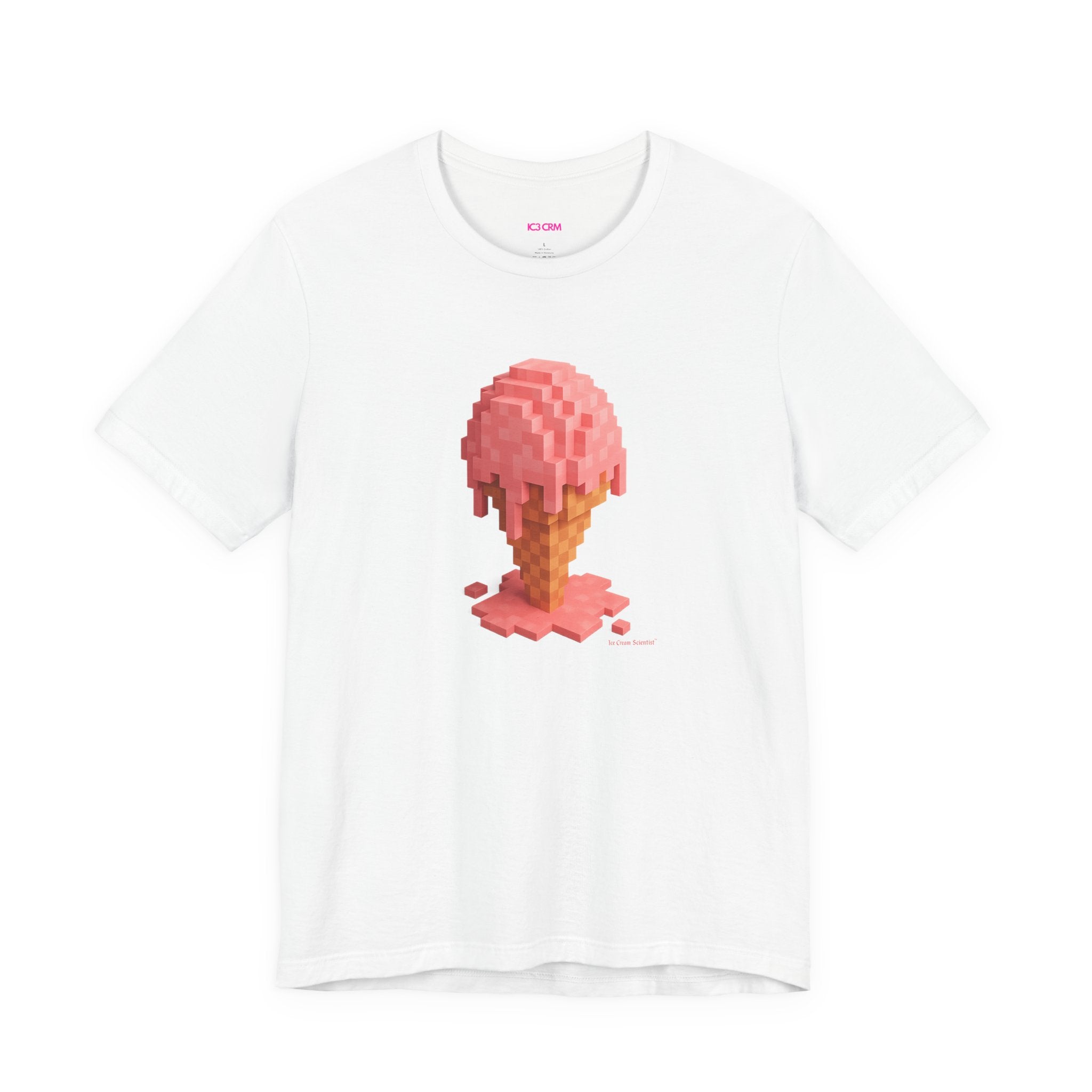 Pink Pixel Tee — Retro Pixel Art Graphic T-Shirt